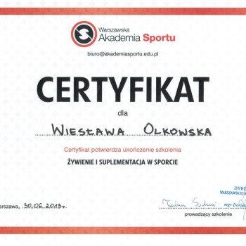 akademia sportu zywienie suplementacja w sporcie