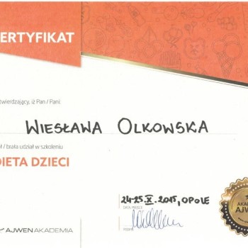 Iwona Wierzbicka szkolenie dieta dzieci