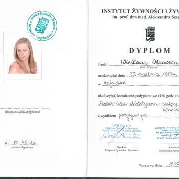 Studia Podyplomowe IŻŻ Poradnictwo Dietetyczne