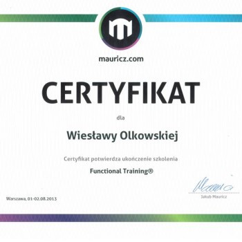Mauricz szkolenie z treningu funkcjonalnego