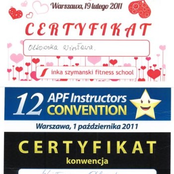 Certyfikat Walentynkowa Konwencja Fitness